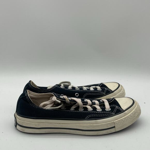 Mens 4.5 Womens 6.5 Converse Chuck 70 Low Black White Canvas Trainer Sneakers - Picture 1 of 9